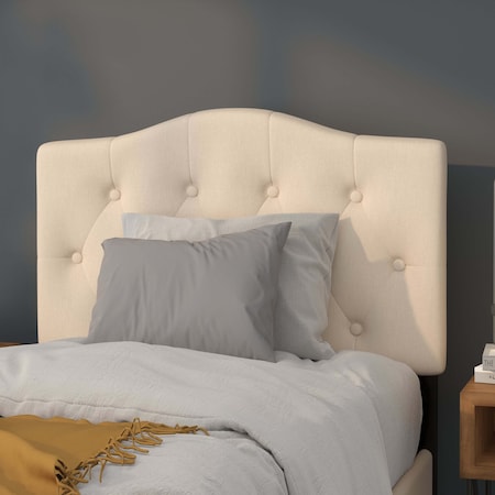 Flash Furniture Cambridge Headboard, Twin Size, Beige Fbrc HG-HB1708-T-B-GG